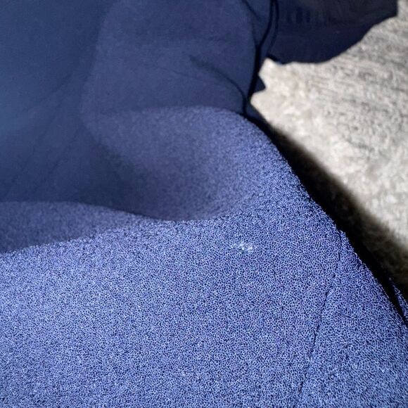 Sandro Fit and Flare Crepe Navy Dress Size 2 - Picture 15 of 15